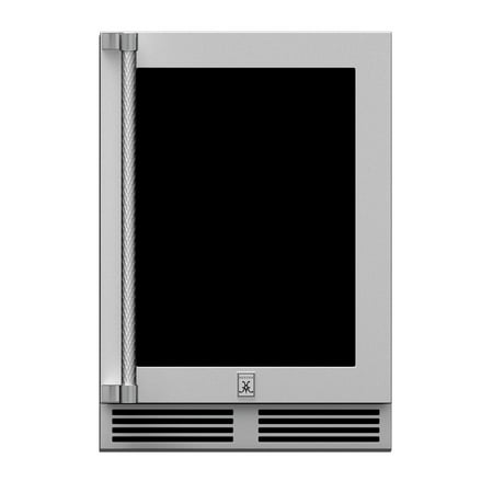 Hestan Grwgl24 24  Wide Left Hinge 5 Cu. Ft. Compact Refrigerator - Stainless Steel