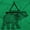Irish Green, variant on Spiritual Animal Elephant Triangle Womens Fitted Plus Size Graphic Tee Brisco Brands 2X