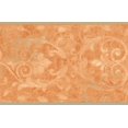 thumbnail image 1 of Coconut Blanc Vignes sur Orange Damassé Bord Vintage Design, Rouleau 15' x 7,5'', 1 of 3
