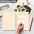 thumbnail image 4 of FORMRS 1-Subject Spiral Notebook 8" x 5" College Ruled 60 Refillable Sheet A5 Hard Cover, 2 Pack, Beige Astronaut Record, 4 of 7
