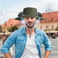 thumbnail image 3 of Staron Sun Hat with Fans Solar Power, Wide Brim Solar Fan Hats for Men, Outdoor Fishing Hat with Fan for Men, 3 of 3