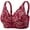 Red-01, variant on HADST Women's Front Closure Bralette Wireless Summer Thin Breathable Cotton Bra (S-XXL) cotton