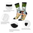 thumbnail image 4 of Balery African Women Calcetas Largas con Estampado para Hombre y Mujer – Suaves y Transpirables, Talla Única (US 5-11), 4 of 6