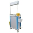 thumbnail image 6 of Techtongda ABS Surgical Anesthesia Cart Physiotherapy Cart Multifunctional Nursing Emergency Vehicle Emergency Trolley with Universal Wheels, 6 of 16