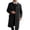 Black, variant on Oversized Mens Trench Coat Men's Lightweight Warm Mid Length Anorak Coat Thick Double Faced Jacket Stylish Outerwear For Autumn Black M