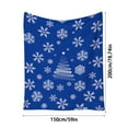 thumbnail image 3 of Dmlowu Christmas Blanket - 59x79 inch Fluffier Soft Throw Blanket for Couch, Thickened Cooling Blanket for Holiday Party Christmas Decorations, Flannel Christmas Throw Blanket, 3 of 6