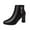 Black Ankle Boots, variant on hopeusnice Women's Ankle Boots Pointed Toe Zipper Block Heel Booties Comfortable Leather Shoes Fall Winter Dressy Shoes Beige 39