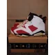 thumbnail image 4 of Ni - ke Air Jordan 6 Retro Mens 10 White And Red Retro Carmine 2014 384664160 No Box, 4 of 5