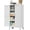 White, variant on Pantry Cabinets for Kitchen Storage,70.8”Tall Kitchen Storage Cabinets,Metal Kitchen Pantry Storage Cabinet with 2 Doors and 4 Adjustable Shelves,Metal Storage Cabinets for Kitchen,Living Room/Black