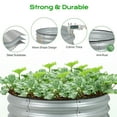 thumbnail image 3 of Aoodor 9" Tall 30" Metal Raised Garden Bed Kit, 2 Pack Outdoor Round Planter Box for Vegetables, Flowers, Herbs, Silver, 3 of 8