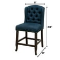 thumbnail image 2 of William's Home Furnishing Blue Sania ll Counter Ht. Wingback Chair, 2 of 3