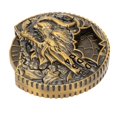 thumbnail image 1 of 7 in 1 Metal Spinner, Complex Dragon Patterns Zinc Alloy  Replacement Integrated Replacement with Storage Box for Role Playing Antique Brass,Blood Red, 1 of 7