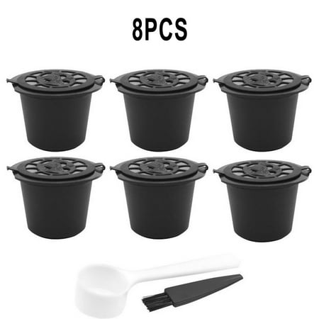 

6Pcs For Nespresso Maker Machine Refillable Reusable Coffee Filter Capsule Pods