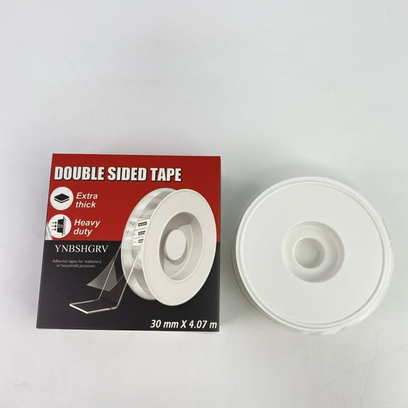 YNBSHGRV Adhesive tapes for stationery or household purposes,Extra Large Double Sided Tape Heavy Duty Removable 1.18 Inch x 160 Inch, Clear & Tough Nano Tape