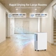 thumbnail image 2 of 30 Pints Dehumidifier for Basement up to 2,000 Sq.Ft, Dehumidifiers for Home with Continuous Drain Hose, 0.5 Gallon Tank, 3 Modes, 2 Speeds, Intelligent Memory Function and Auto Defrost, 2 of 8