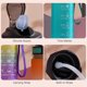 thumbnail image 4 of 1L Motivational Water Bottle with Straw and Time Marker Leakproof Flip Top Sports Bottle for Fitness Gym Workout Running Cycle, 4 of 5
