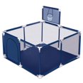 Dingrich 50 inch Kids Play Yard, Portable Playpen with Hoop, Breathable