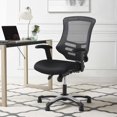 thumbnail image 5 of Modern Contemporary Urban Design Home Business Office Furniture Work Desk Chair, Fabric, Black, 5 of 8