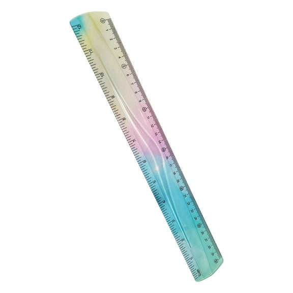 Colourful Folding Flexible Clear Ruler Measuring Rulers Foldable Drawing Ruler Bendable Straight Ruler Geometry Ruler