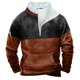 thumbnail image 2 of pstuiky Camisas casuales de manga larga para hombre, Sudadera informal de manga larga y cuello alto con bolsillo y cremallera de invierno para hombre camisetas de hombre xxxxl, 2 of 3