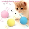 thumbnail image 5 of Cat Toy Ball - Interactive Cat Toys for Indoor Cats Refillable Catnip Toys for Cats Kitten Pet Cat Kicker Toys of Funny Lifelike Animal Chirping Sounds Bird Cricket Frog 3PCS B, 5 of 9