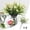 White, variant on Artificial Flowers, 4 Bundles Flowers, UV Resistant Silk Flower Bouquets, Greenery Stems, Indoor Outdoor Decorative Flowers for Garden Porch Window Home, 11.02 x 11.02 x 0.79 Inches