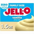 thumbnail image 4 of Jell-O Vanilla Artificially Flavored Zero Sugar Instant Reduced Calorie Pudding & Pie Filling Mix, Family Size 1.5 oz Box (Pack of 6), 4 of 5