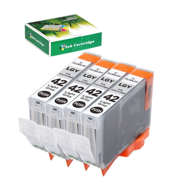 Cartucho de tinta NEXTPAGE CLI42 gris claro, paquete de 4 unidades para Canon
