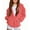 Watermelon Red, variant on LTTVQM Beige Girls Hoodie Fleece Oversized Full-Zip Sweatshirt Jacket Winter Fashion Long Sleeve Hoodie Preppy Outfits with Pockets Beige 4-5 Years