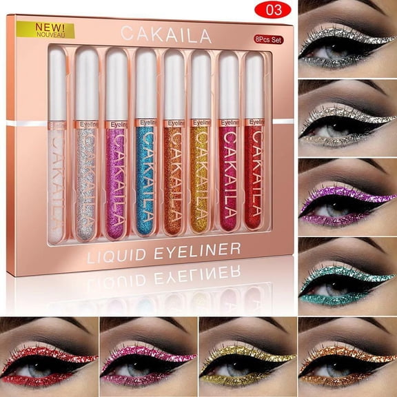 8 Colours/set Matte Liquid Eyeliner Waterproof Eye Liner Pen Long Lasting Makeup