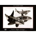 thumbnail image 1 of Wyland Faster Higher Stronger Orca Whales U.S. Olympics Team Mini Poster  18x1 Sold by Art.Com, 1 of 2
