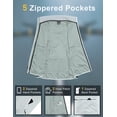 thumbnail image 4 of Men's Water-resistant Outerwear Vests, Stretch Windproof Vest for Cycling, Running, Golf (White XL), 4 of 7