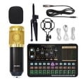 thumbnail image 1 of BM800 V10XPro Mixer Sound Card Studio Audio Mixer Singing Noise Reduction Microphone Voice Live Broadcast Phone Computer Record, 1 of 7