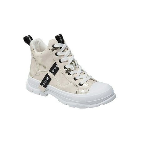

Lacyhop Women High Top Sneakers Canvas Round Toe Lightweight Casual Athleitic Flat Shoes