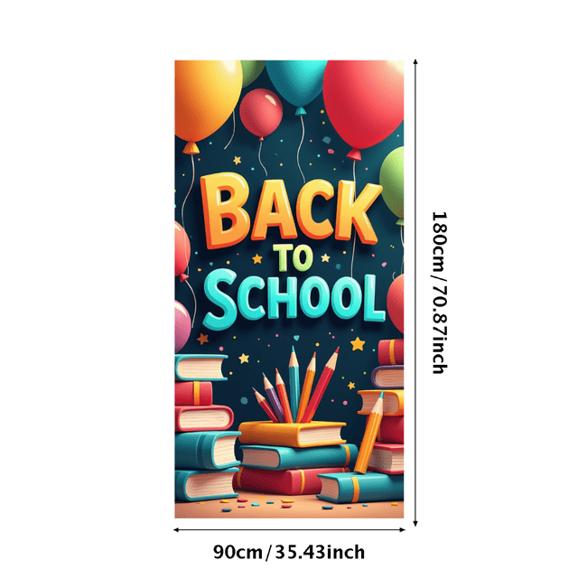 Back to School Banner Classroom Decor Education Supplies Vibrant Backdrop for School Events Photography Props Welcome Sign Party Supplies Learning Environment
