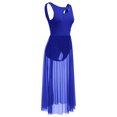 thumbnail image 2 of IBTOM CASTLE Women Lyrical Dance Dress Modern Contemporary Dancewear Backless Tulle Skirt S Royal Blue, 2 of 8