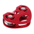 thumbnail image 3 of Rojo durable de la polea 25KN de la velocidad del cable de alambre de la tirolina de la escalada en roca rojo Sharpla Polea de la línea con cremallera, 3 of 8