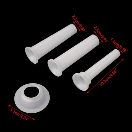 

3 Pcs Universal Sausage Stuffing Tube Plastic Stuffers For Casing Meat Grinder