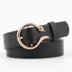 thumbnail image 1 of Cinturones de mujer Cinturones de pantalones de moda que combinan con todo Cinturones de mujer Cinturones anchos decorativos Mujer Negro Longitud 103 cm, 1 of 5