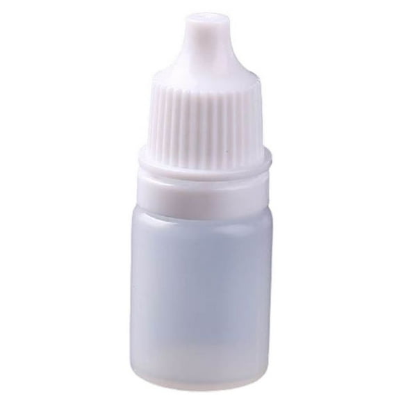 Qarigey Pack of 50 Eye Drop Bottles Container 10ml Storage Oil Portable Squeezable Essential Plastic Hand Travel Empty Dropper Cuentagotas de vidrio y botellas Como se muestra 20ml