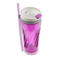 thumbnail image 1 of Vaso Flex Tumbler 24oz Autoclose Con Popote Orquidia Contigo Color Violeta blanco, 1 of 6