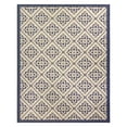 thumbnail image 2 of Gertmenian Paseo Bran Transitional Damask Navy and Sand Outdoor Area Rug, 5x7, 2 of 8