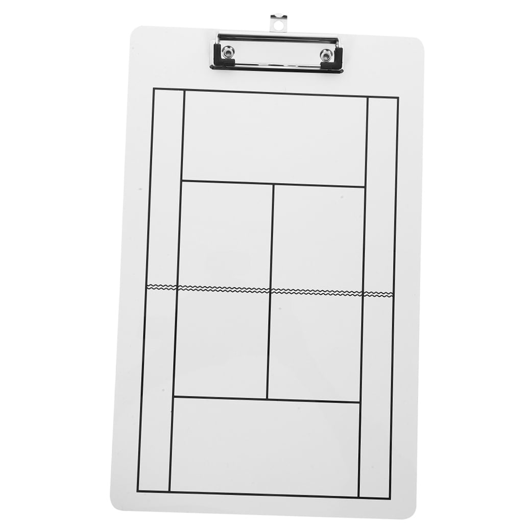 OUNONA White Dry Erase Clipboard for Tennis and Hockey with PVC Material 2 Pieces Reusable