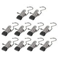 thumbnail image 3 of 10 Uds. Colgador de faldas para , Clips para toallas, ganchos para lavandería, estantes de secado para ahorrar espacio, colgador de calcetines Negro Macarena Clips para calcetines Percha para pantalones, 3 of 8