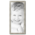 thumbnail image 2 of ArtToFrames 17" x 38" Antique Silver Panel Picture Frame, 17x38 inch Silver Wood Poster Frame (WOM-4760), 2 of 7