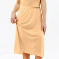 thumbnail image 2 of Ediodpoh Women's Skirts Summer Breathable Inner Skirt Mid Length Ice Silk Thin Traceless Underskirt for Dresses Womens Skirts Knee Length Beige_002 L, 2 of 7