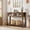 Brown, variant on Entryway Table, Wood Console Table with 2 Glass Drawers, 2 Tier Sofa Table with Storage for Living Room, Foyer Tables for Entryway-Burlywood