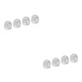 thumbnail image 2 of Baohd Pack of 4 Rhinestone Car Tire Valve Caps Diamond Shining Dustproof White Style A 2Set, 2 of 6