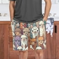 thumbnail image 6 of Men's Pajama Shorts Bottoms with Pockets Soft Lightweight Lounge Sleep Wear Alpaca Llama Animal Faces, 6 of 6