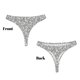 thumbnail image 3 of Balery Dice Cubes Tangas de Algodón para Mujer con Estampado – Ropa Interior Sexy, Transpirable, G-string-3X-Large, 3 of 6